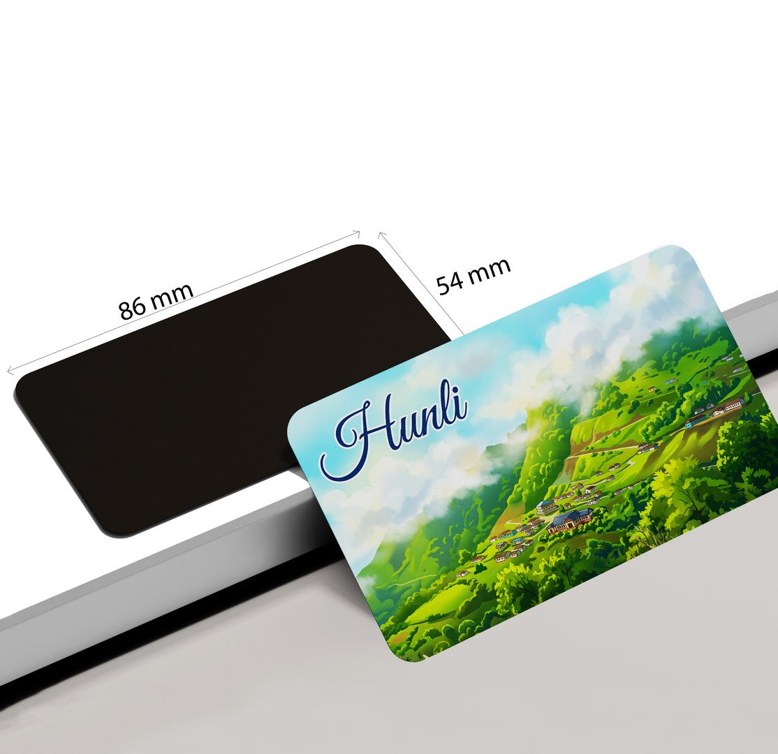 dhcrafts Rectangular Fridge Magnet Multicolor Arunachal Pradesh Hunli Design Pack of 1 (8.6cm x 5.4cm)