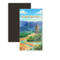 dhcrafts Rectangular Fridge Magnet Multicolor Arunachal Pradesh Namdapha Tiger Reserve Design Pack of 1 (8.6cm x 5.4cm)