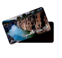 dhcrafts Rectangular Rubber Fridge Magnet / Magnetic Card Multicolor Tamil Nadu Hogenakkal Water Fall Design Pack of 1 (8.6cm x 5.4cm)