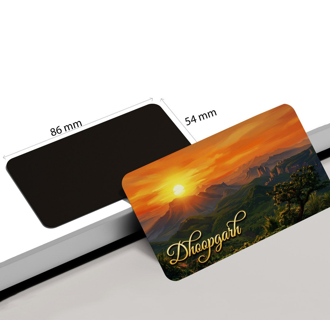 dhcrafts Rectangular Fridge Magnet Multicolor Madhya Pradesh Dhoopgarh Design Pack of 1 (8.6cm x 5.4cm)