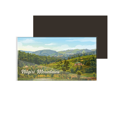 dhcrafts Rectangular Fridge Magnet Multicolor Tamil Nadu Nilgiri Mountains Design Pack of 1 (8.6cm x 5.4cm)