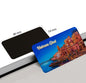 dhcrafts Rectangular Fridge Magnet Multicolor Uttar Pradesh Vishram Ghat Evening Design Pack of 1 (8.6cm x 5.4cm)