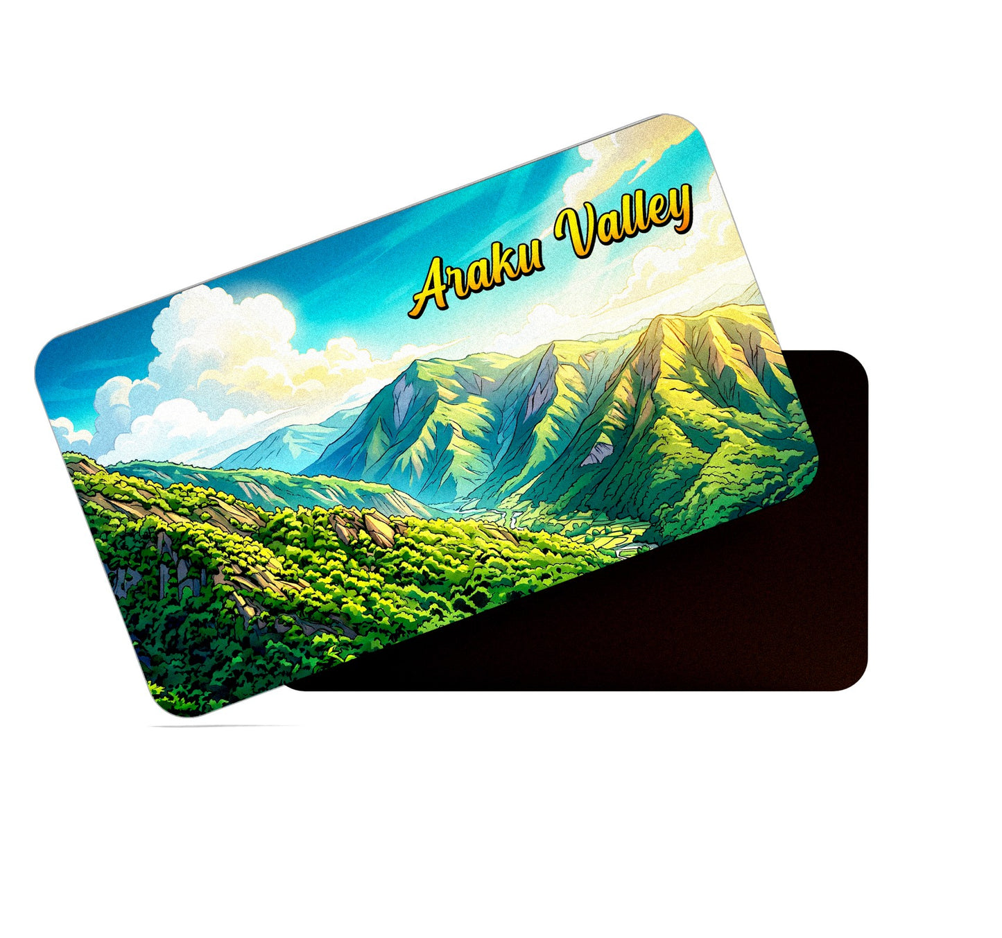 dhcrafts Rectangular Fridge Magnet Multicolor Andhra Pradesh Araku Valley Design Pack of 1 (8.6cm x 5.4cm)