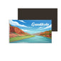 dhcrafts Rectangular Fridge Magnet Multicolor Andhra Pradesh Gandikota Design Pack of 1 (8.6cm x 5.4cm)