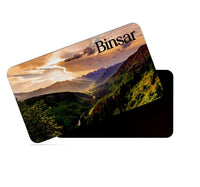 dhcrafts Multicolor Uttarakhand Binsar Design Rectangular Rubber Matte Finish Fridge Magnet / Magnetic Card Pack of 1 (8.6cm x 5.4cm)