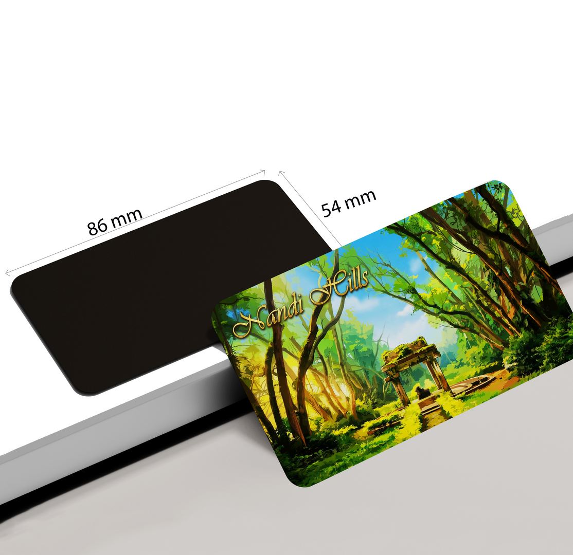 dhcrafts Multicolor Karnataka Nandi Hills Design Rectangular Fridge Magnet Pack of 1 (8.6cm x 5.4cm)