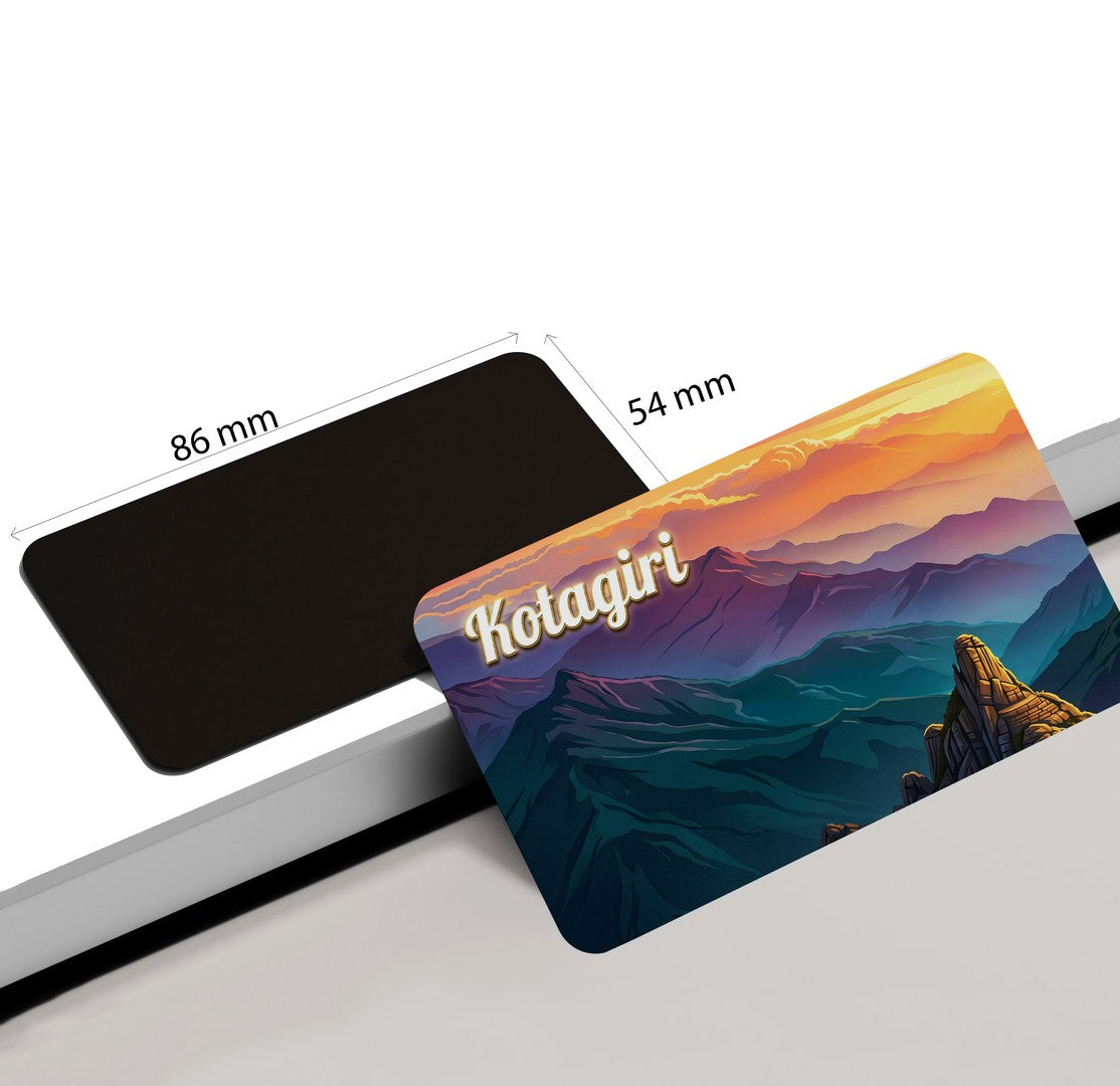 dhcrafts Multicolor Tamil Nadu Kotagiri Design Rectangular Fridge Magnet Pack of 1 (8.6cm x 5.4cm)