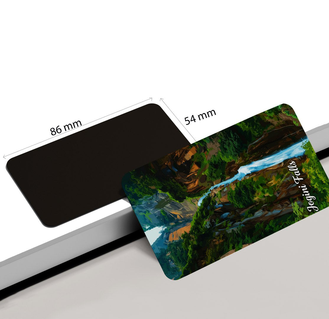 dhcrafts Multicolor Himachal Pradesh Jogini Falls D1 Design Rectangular Fridge Magnet Pack of 1 (8.6cm x 5.4cm)