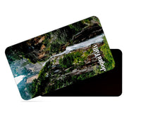 dhcrafts Multicolor Himachal Pradesh Jogini Falls D1 Design Rectangular Rubber Matte Finish Fridge Magnet / Magnetic Card Pack of 1 (8.6cm x 5.4cm)