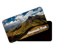 dhcrafts Multicolor Kerala Anamudi Peak Design Rectangular Rubber Matte Finish Fridge Magnet / Magnetic Card Pack of 1 (8.6cm x 5.4cm)