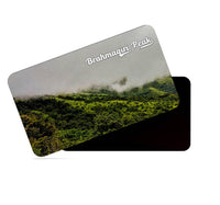 dhcrafts Multicolor Kerala Brahmagiri Peak Design Rectangular Rubber Matte Finish Fridge Magnet / Magnetic Card Pack of 1 (8.6cm x 5.4cm)