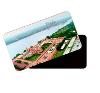 dhcrafts Multicolor Gujarat Poicha Swaminarayan Mandir Design Rectangular Rubber Matte Finish Fridge Magnet / Magnetic Card Pack of 1 (8.6cm x 5.4cm)