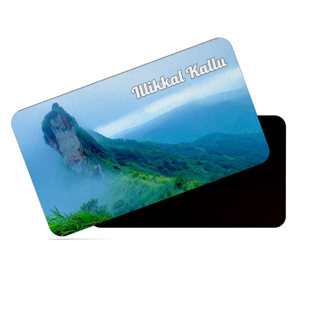 dhcrafts Multicolor Kerala Illikkal Kallu Design Rectangular Rubber Matte Finish Fridge Magnet / Magnetic Card Pack of 1 (8.6cm x 5.4cm)
