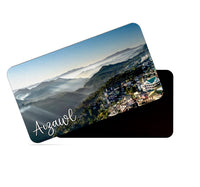 dhcrafts Multicolor Mizoram Aizawl Design Rectangular Rubber Matte Finish Fridge Magnet / Magnetic Card Pack of 1 (8.6cm x 5.4cm)
