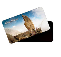 dhcrafts Multicolor Himachal Pradesh Kinner Kailash Design Rectangular Rubber Matte Finish Fridge Magnet / Magnetic Card Pack of 1 (8.6cm x 5.4cm)