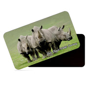 dhcrafts Multicolor Assam Bura Chapori Wildlife Santuary Design Rectangular Rubber Matte Finish Fridge Magnet / Magnetic Card Pack of 1 (8.6cm x 5.4cm)