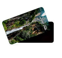 dhcrafts Multicolor Himachal Pradesh Jogini Falls D2 Design Rectangular Rubber Matte Finish Fridge Magnet / Magnetic Card Pack of 1 (8.6cm x 5.4cm)