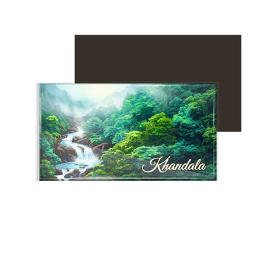 dhcrafts Multicolor Maharashtra Khandala Design Rectangular Fridge Magnet Pack of 1 (8.6cm x 5.4cm)
