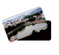 dhcrafts Multicolor Tamil Nadu Namakkal Design Rectangular Rubber Matte Finish Fridge Magnet / Magnetic Card Pack of 1 (8.6cm x 5.4cm)