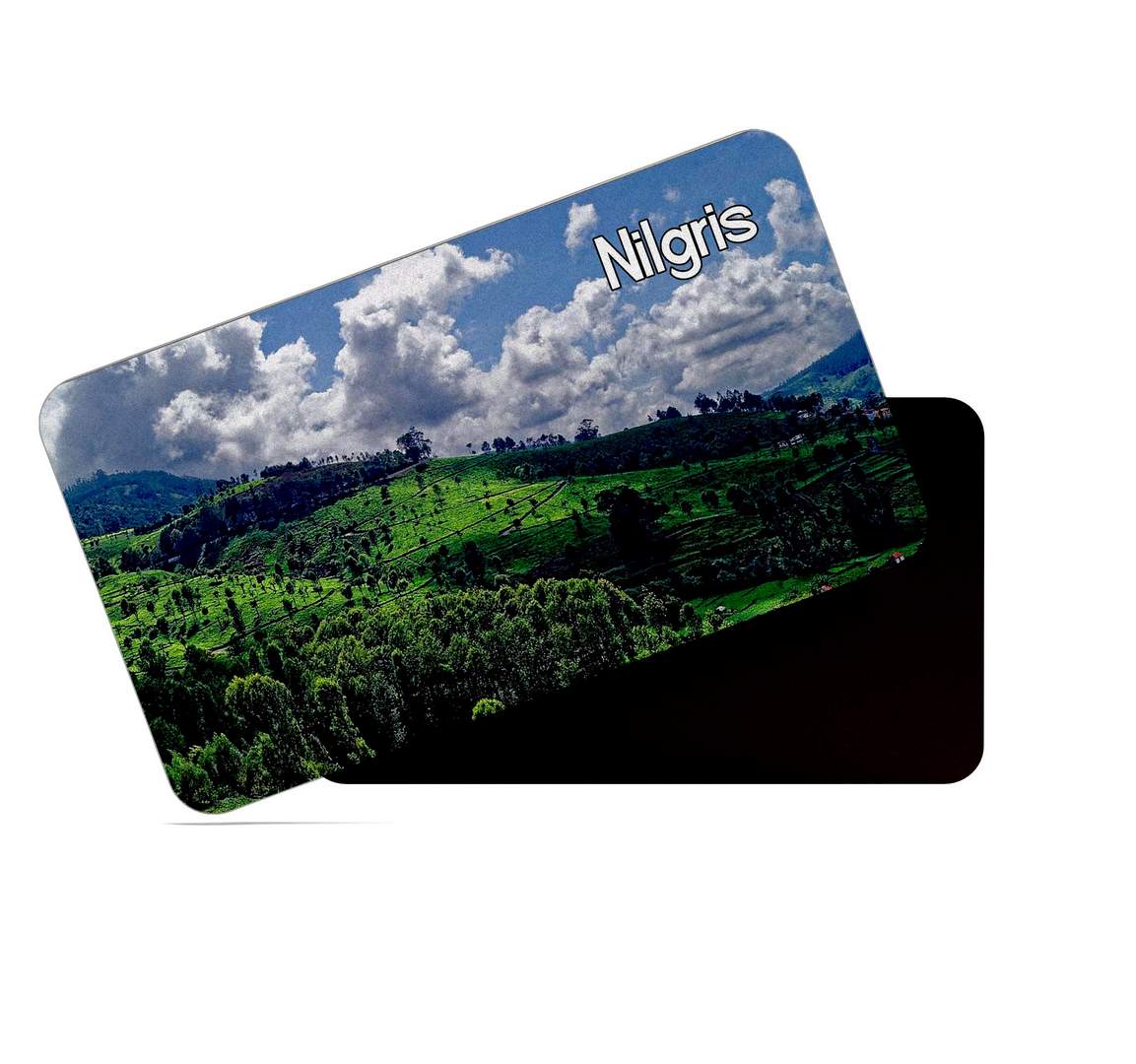 dhcrafts Multicolor Tamil Nadu Nilgiris Design Rectangular Rubber Matte Finish Fridge Magnet / Magnetic Card Pack of 1 (8.6cm x 5.4cm)