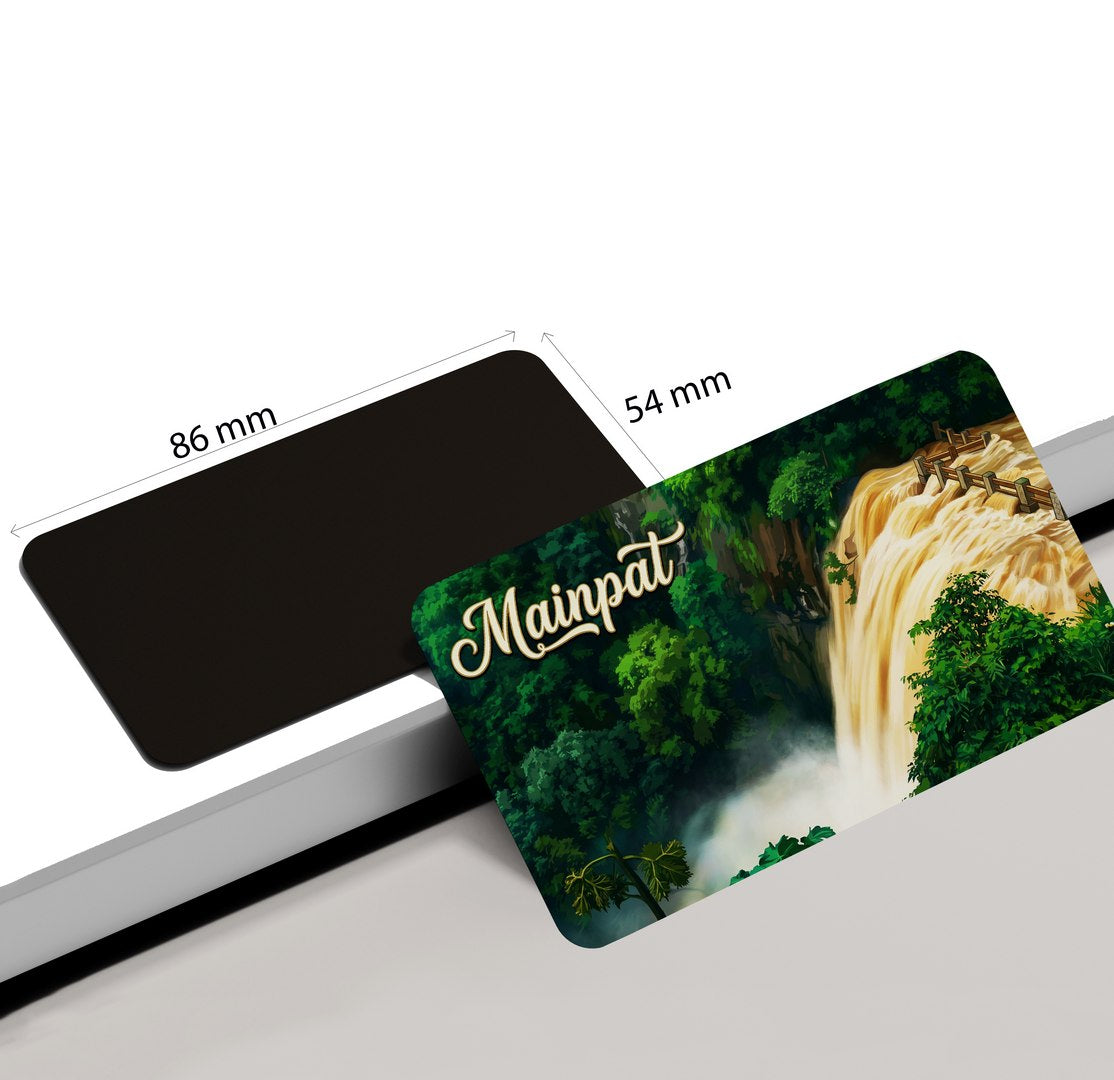 dhcrafts Chhattisgarh Mainpat Design Rectangular Fridge Magnet Pack of 1 (8.6cm x 5.4cm)