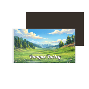 dhcrafts Jammu and Kashmir Bangus Valley Design Rectangular Fridge Magnet Pack of 1 (8.6cm x 5.4cm)