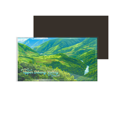 dhcrafts Arunachal Pradesh Upper Dibang Valley Design Rectangular Fridge Magnet Pack of 1 (8.6cm x 5.4cm)