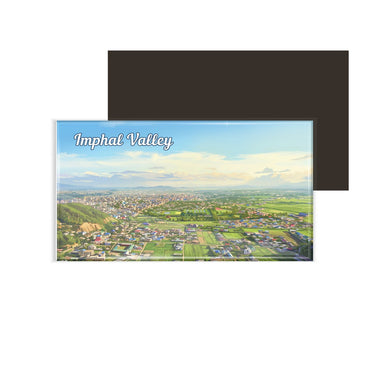 dhcrafts Manipur Imphal Valley Design Rectangular Fridge Magnet Pack of 1 (8.6cm x 5.4cm)