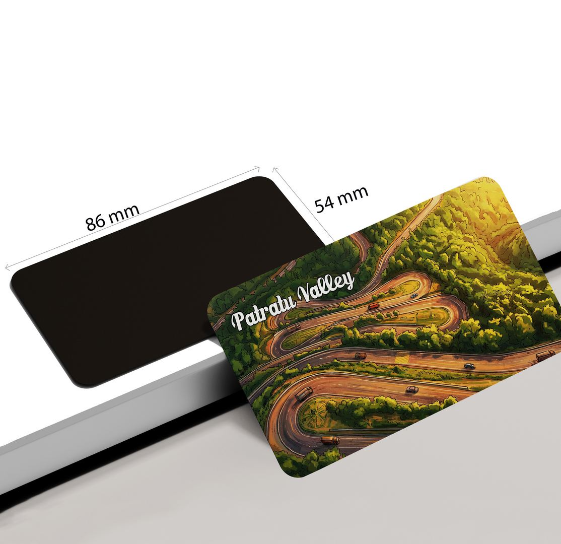dhcrafts Jharkhand Patratu Valley Design Rectangular Fridge Magnet Pack of 1 (8.6cm x 5.4cm)