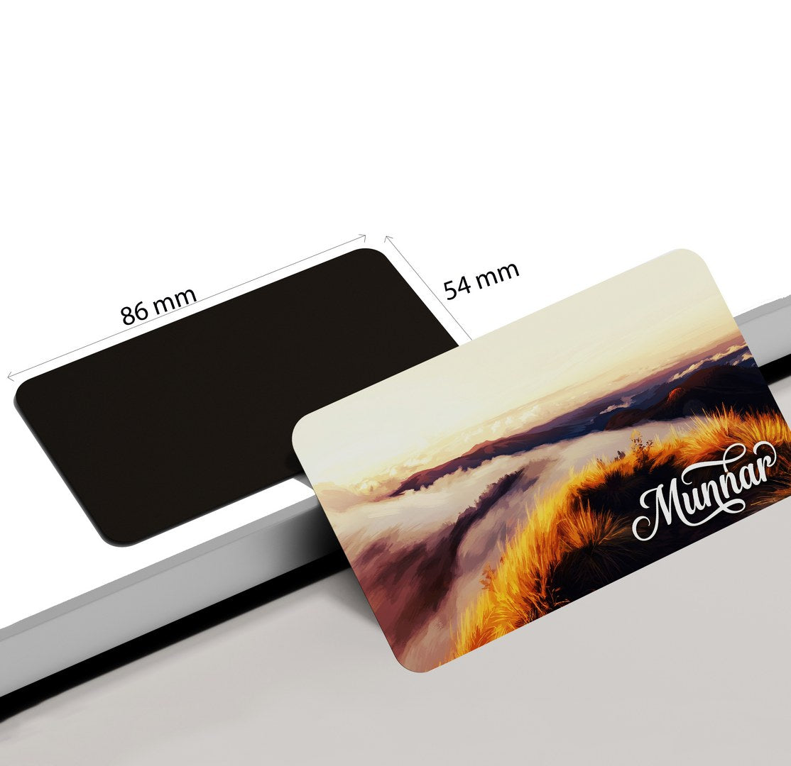 dhcrafts Kerala Munnar D2 Design Rectangular Fridge Magnet Pack of 1 (8.6cm x 5.4cm)