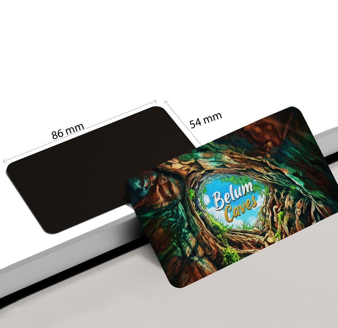 dhcrafts Andhra Pradesh Belum Caves Design Rectangular Fridge Magnet Pack of 1 (8.6cm x 5.4cm)