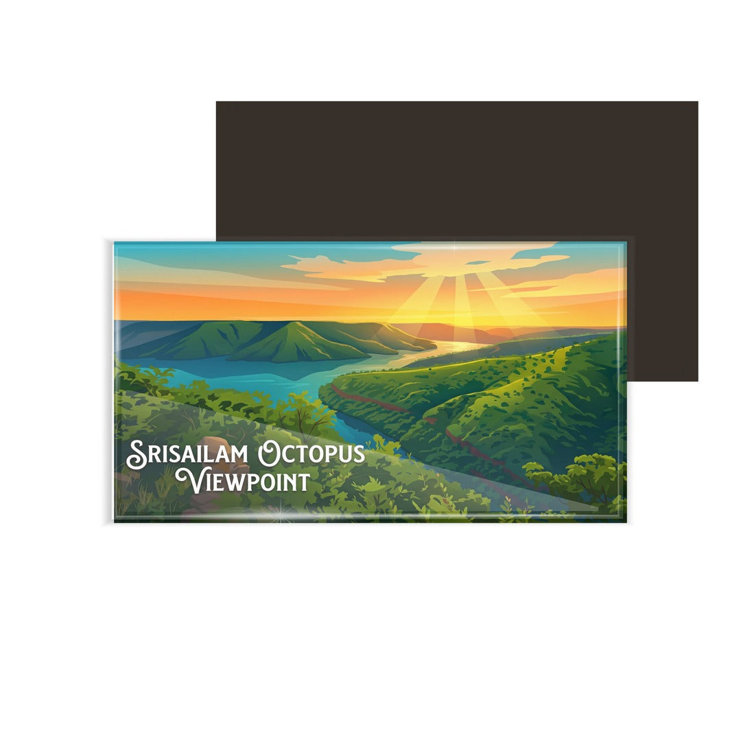 dhcrafts Himachal Pradesh Palampur D3 Design Rectangular Fridge Magnet Pack of 1 (8.6cm x 5.4cm)
