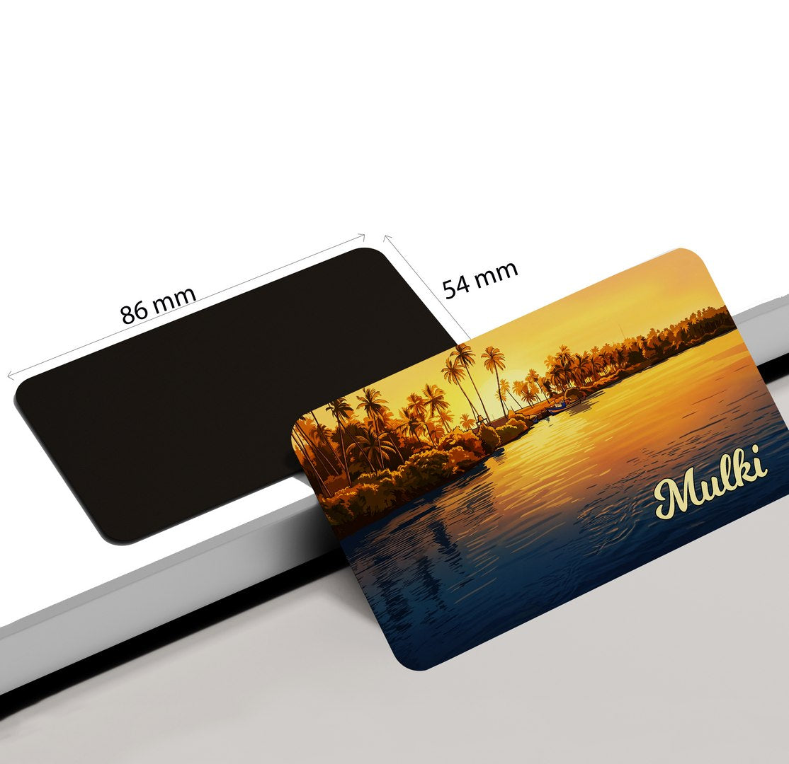 dhcrafts Karnataka Mulki Design Rectangular Fridge Magnet Pack of 1 (8.6cm x 5.4cm)