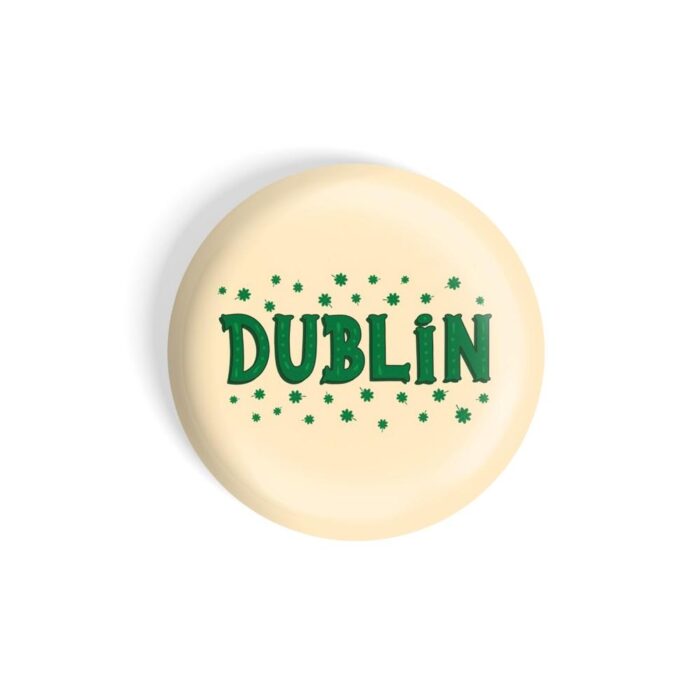 dhcrafts Magnetic Badges Magnetick Colour Travel Dublin Glossy Finish Design Pack of 1