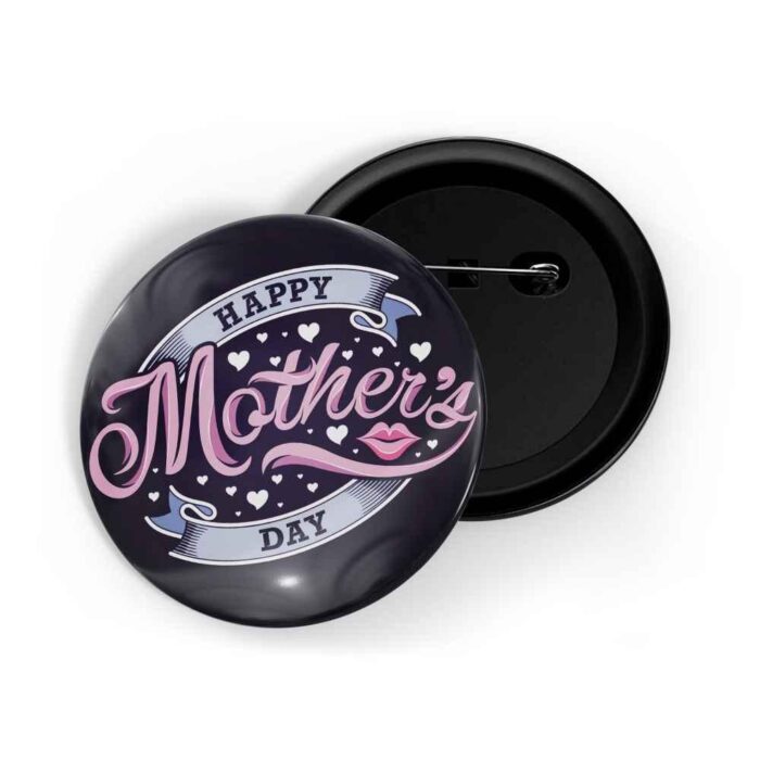 dhcrafts Pin Badges Blue Colour Special days Happy Mother's Day Blue Glossy Finish Design Pack of 1