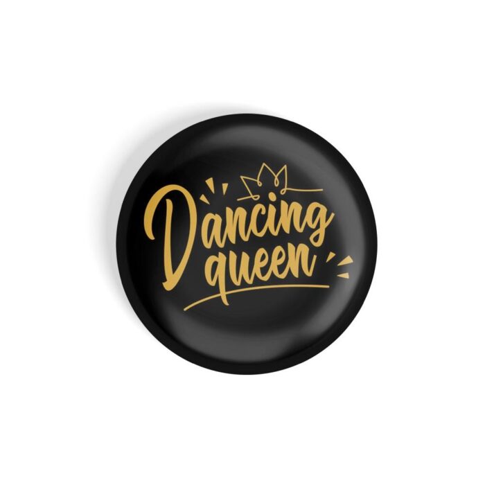 dhcrafts Black Colour Fridge Magnet Dancing Queen Glossy Finish Design Pack Of 1