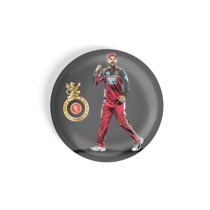 dhcrafts Fridge Magnet Multi Colour Cricket Virat Kohli Glossy Finish Design ( Pack of 1)