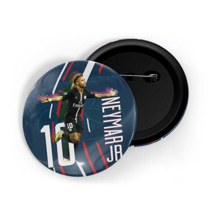 dhcrafts Pin Badges Blue Colour Junior Neymar D2 Glossy Finish Design Pack of 1