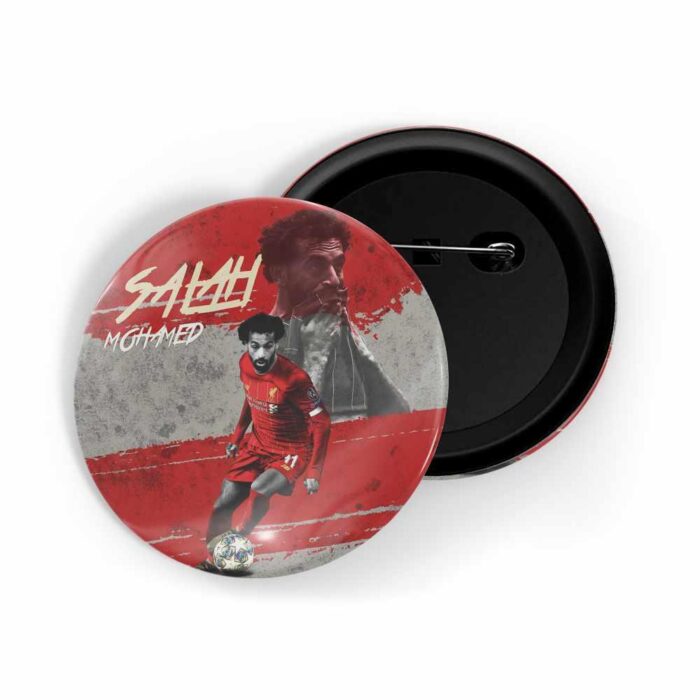 dhcrafts Pin Badges Red Colour Mohamed Salah Glossy Finish Design Pack of 1