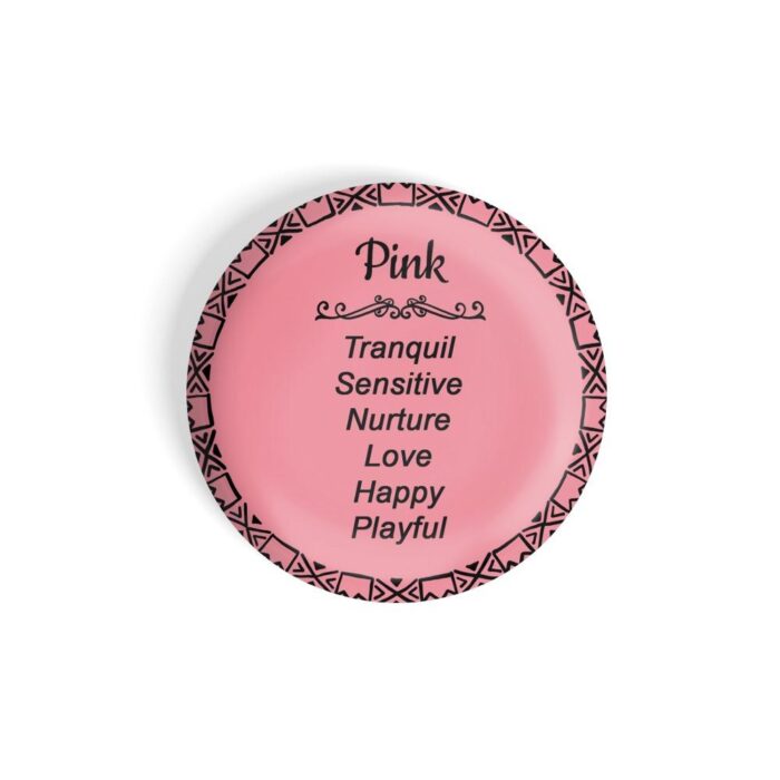 dhcrafts Fridge Magnet Pink color Pink Color Meaning Glossy Finish Design Pack of 1