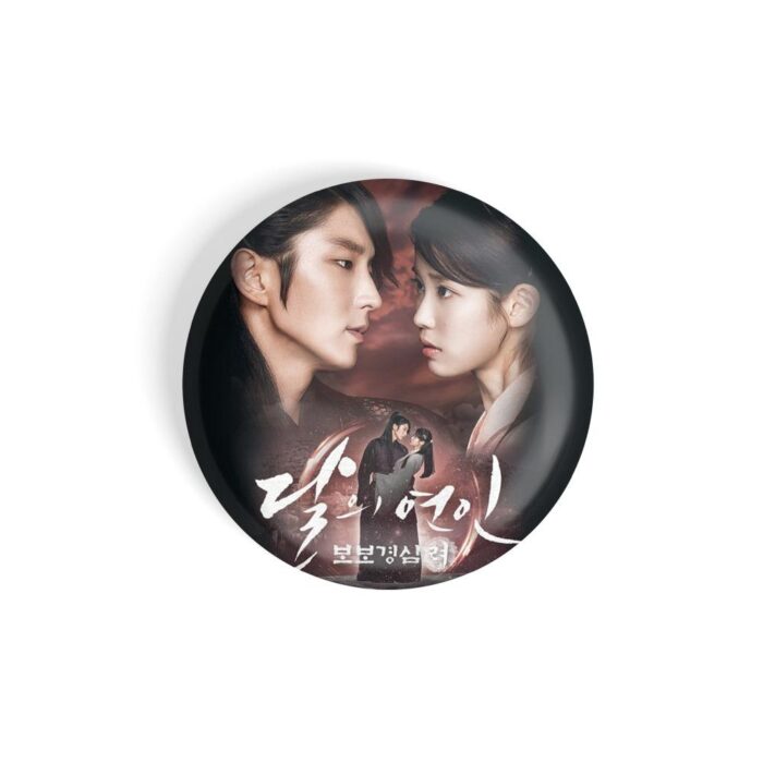 dhcrafts Pin Badges Black Colour K-Drama Moon Lovers: Scarlet Heart Ryeo D4 Glossy Finish Design Pack of 1