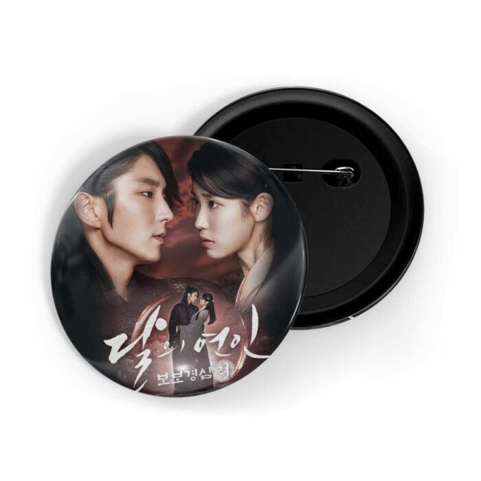 dhcrafts Pin Badges Black Colour K-Drama Moon Lovers: Scarlet Heart Ryeo D4 Glossy Finish Design Pack of 1