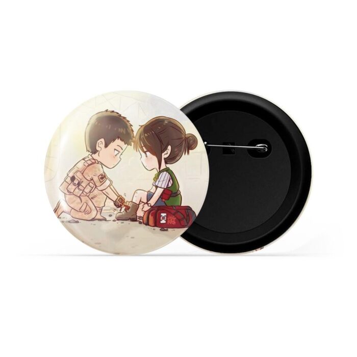 dhcrafts Pin Badges Black Colour K-Drama actress Bae Suzy D3 Glossy Finish Design Pack of 1