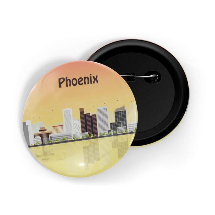 dhcrafts Pin Badges Multicolour Pheonix Glossy Finish Design Pack of 1
