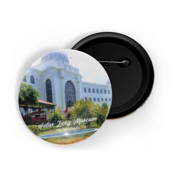 dhcrafts Pin Badges Multicolour Salar Jung Museum Hyderabad Glossy Finish Design Pack of 1