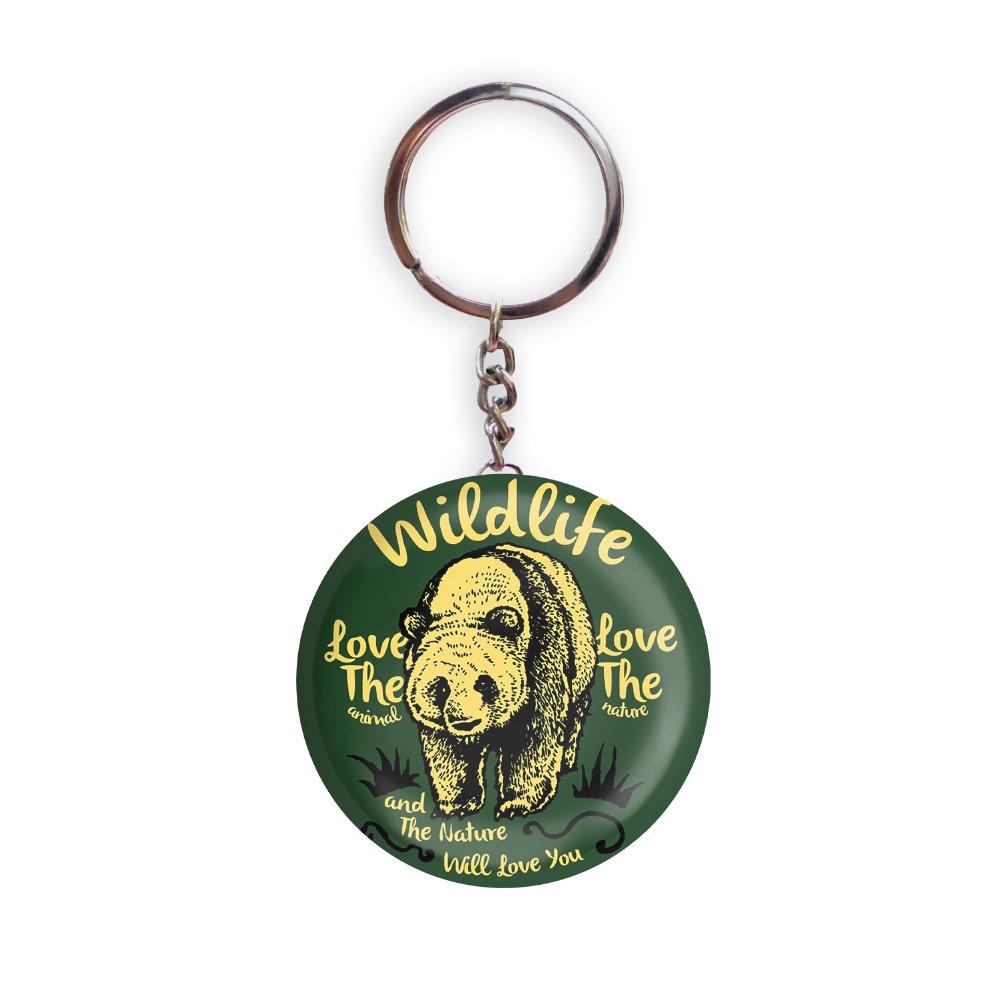 HOLA Keychains Green color Handmade Wildlife Love The Animal, Love The  Nature And The Nature Will Love You Glossy Finish Design Pack of 1 -  dhcrafts