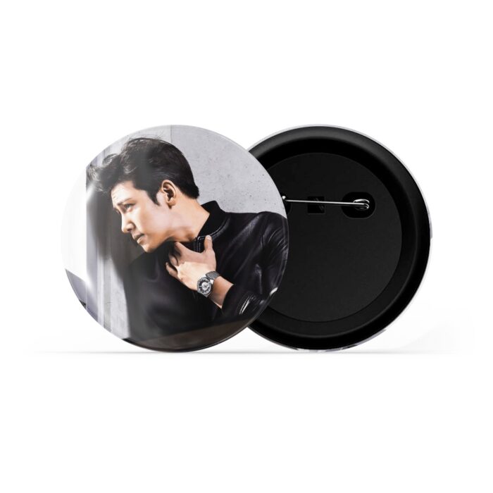 dhcrafts Pin Badges K-Drama Korean Actor Multicolour Ji Chang-wook D10 Glossy Finish Design Pack of 1