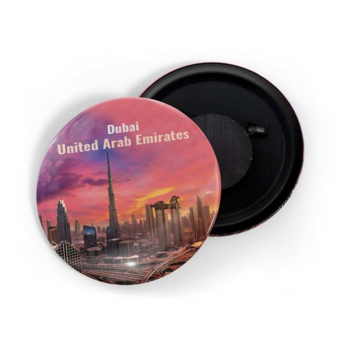 dhcrafts Fridge Magnet Multicolor Famous Tourist Place Dubai United Arab Emirates D1 Glossy Finish Design Pack of 1