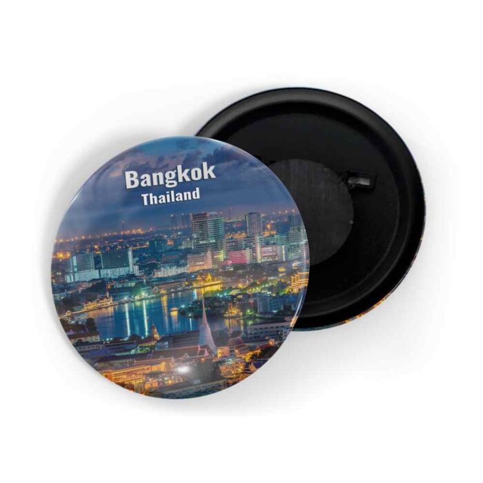 dhcrafts Fridge Magnet Multicolor Famous Tourist Place Bangkok Thailand D1 Glossy Finish Design Pack of 1