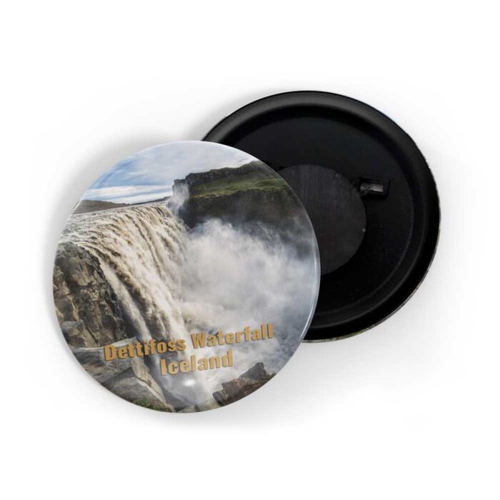 dhcrafts Fridge Magnet Multicolor Famous Tourist Place Dettifoss Waterfall Iceland Glossy Finish Design Pack of 1